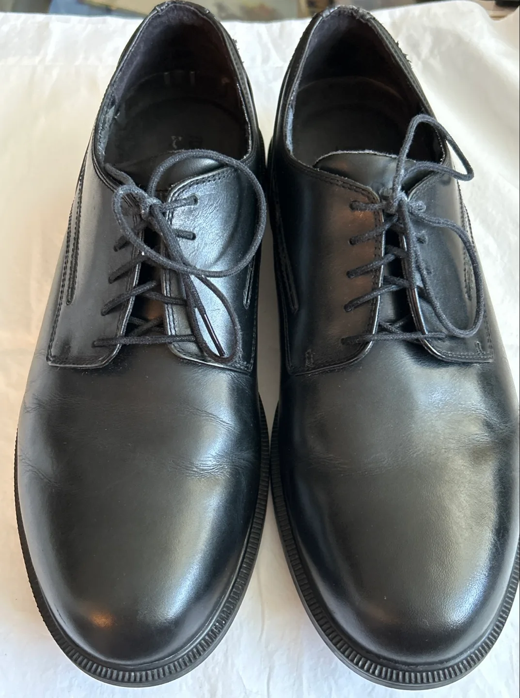 Dunham Waterproof Black Leather Dress Shoes thumbnail