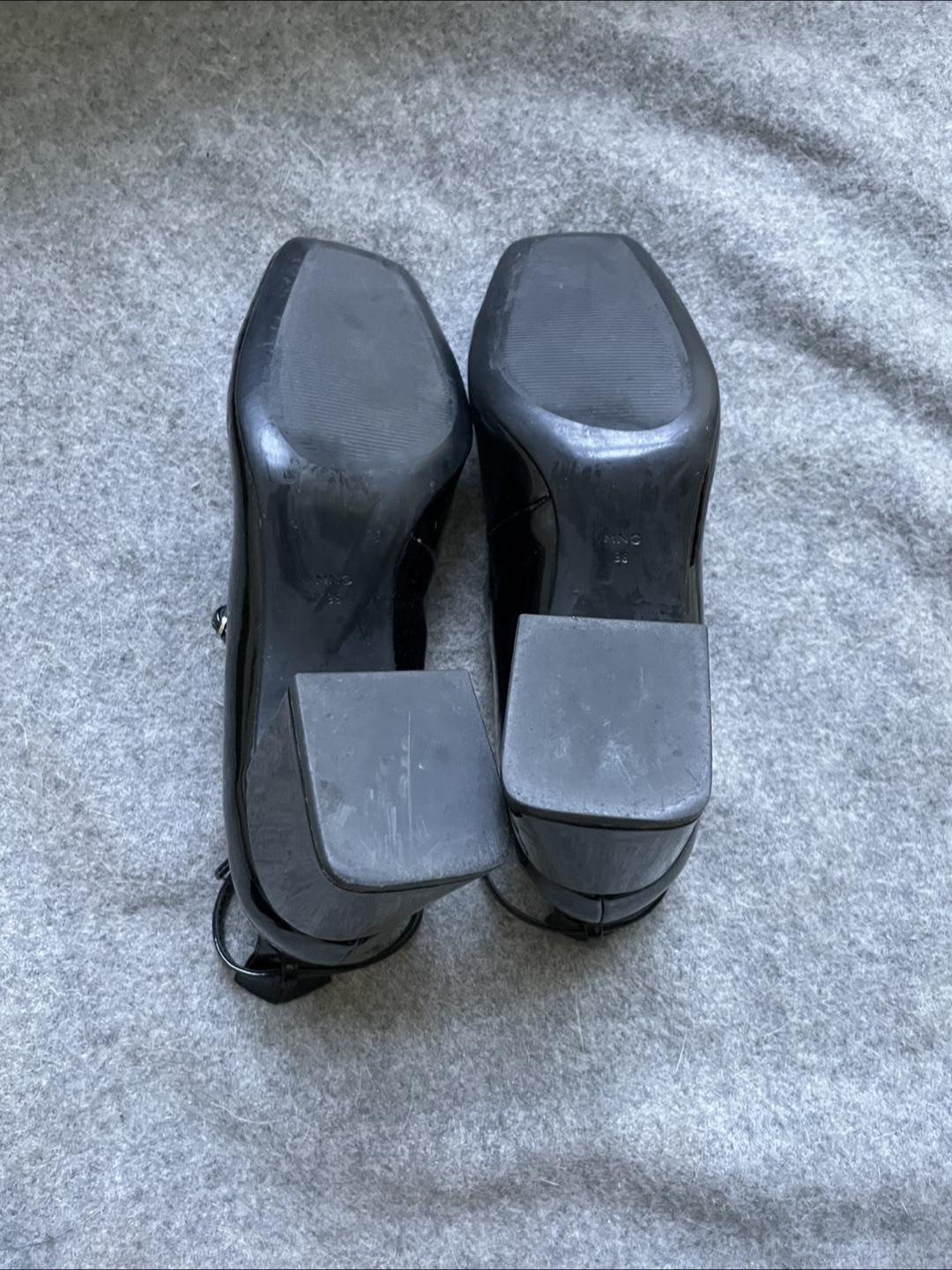 Mango Black Patent Heels - Size 38 - photo 3