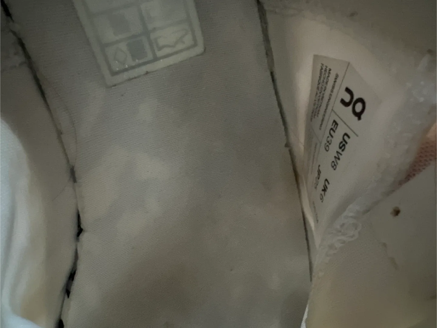 On Cloud White Running Shoes - US W8 / EU 39 image indicator(4)