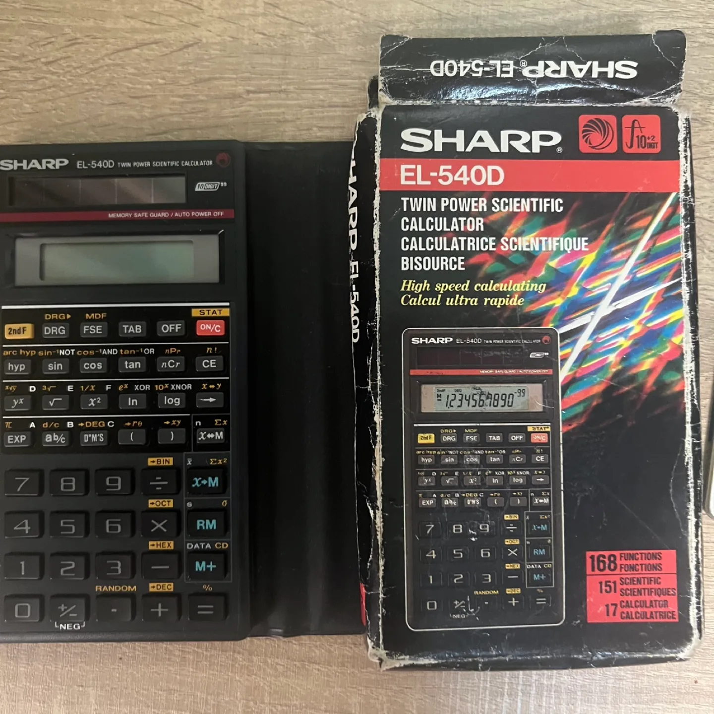 Vintage Sharp EL-540D Twin Power Scientific Calculator image indicator(2)