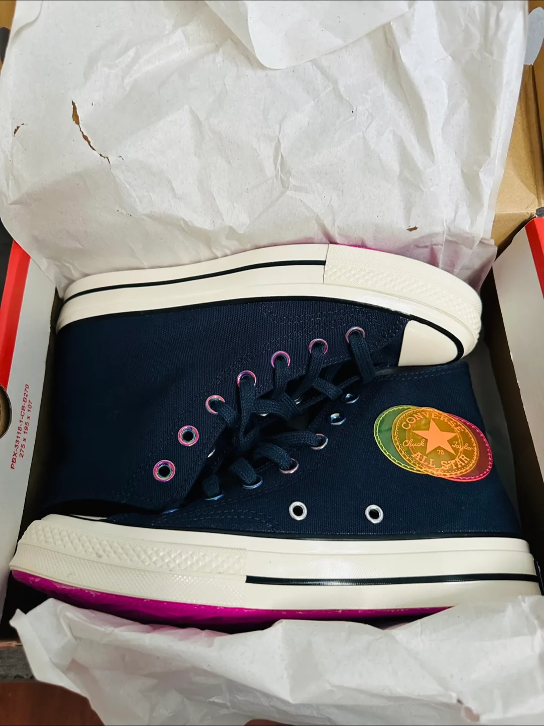 Converse Chuck 70 Hi Obsidian/Bold Citron-NEW thumbnail