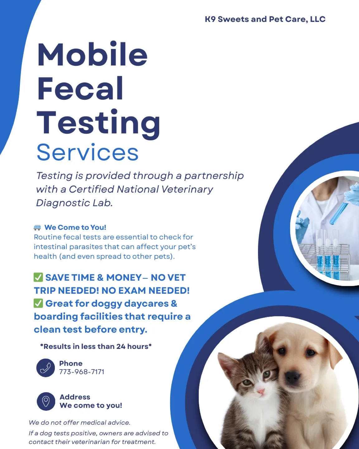 Cat/Dog Drop-in visits | Mobile Fecal Testing image indicator(2)