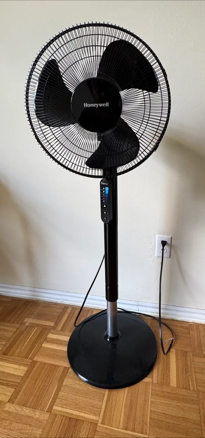 Honeywell QuietSet Black Stand Fan