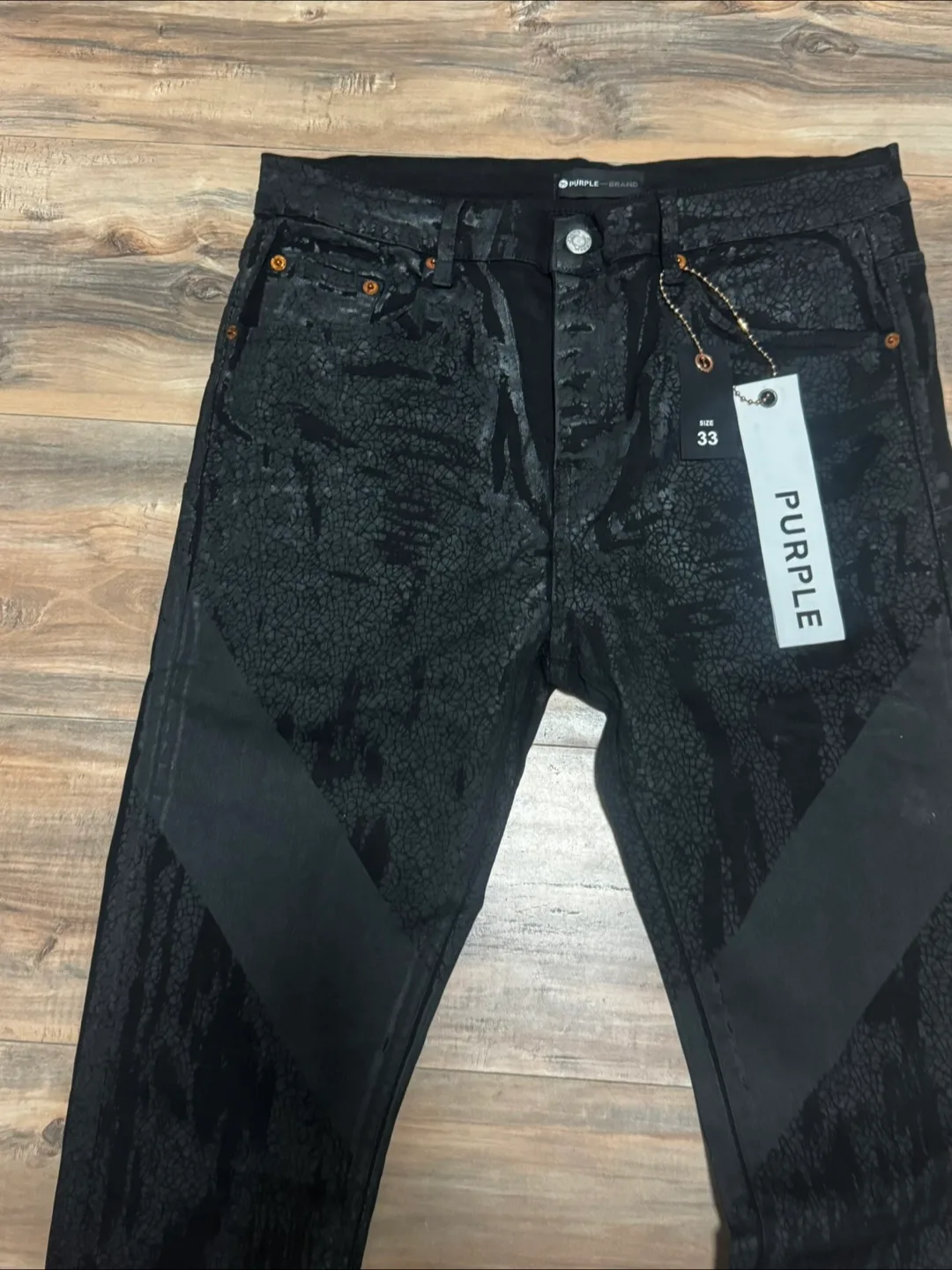 PURPLE BRAND Black Jeans Size 33 image indicator(2)