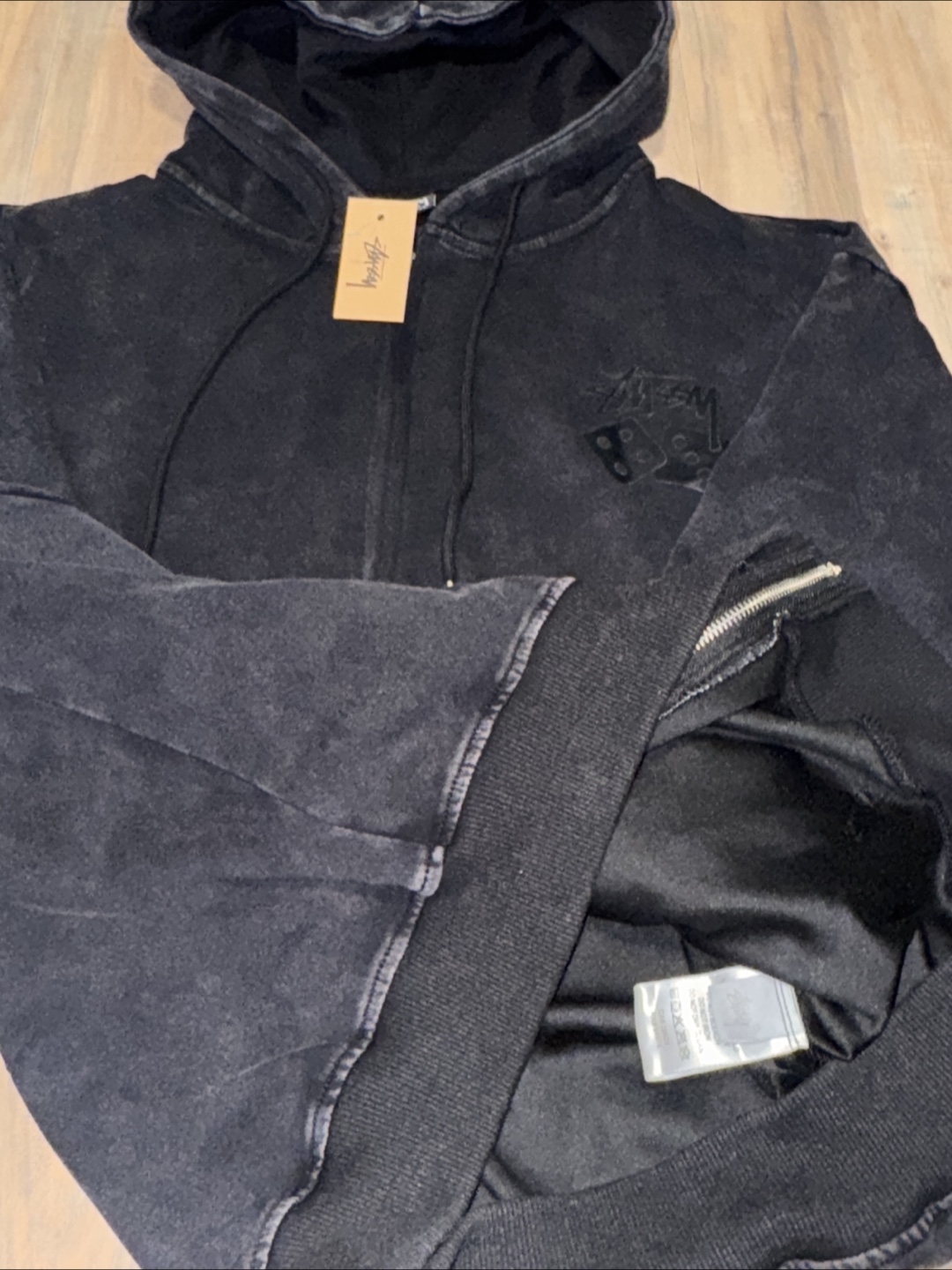 Stussy Dice Pigment Dyed Zip Hoodie - photo 4