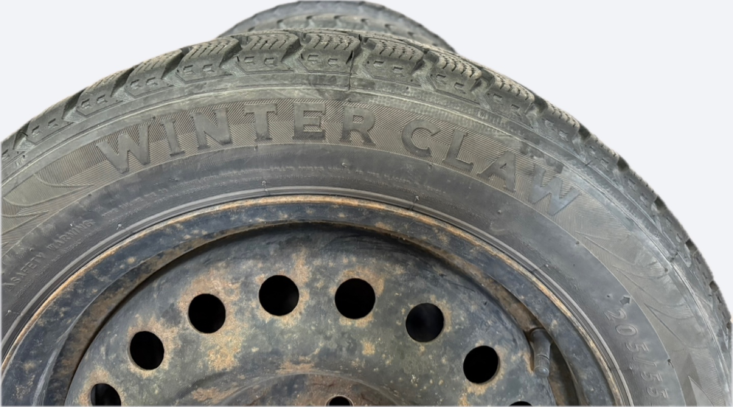 4 Winter Tires on Steel Rims - photo 3