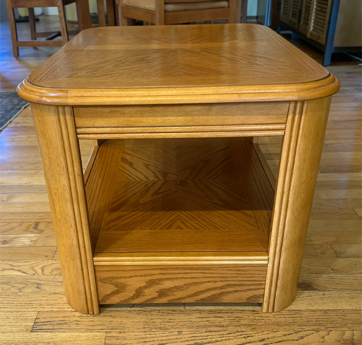 Wooden End Table with Shelf - photo 5