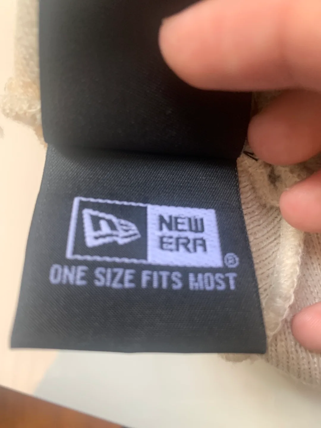 Beige Supreme x New Era Beanie image indicator(5)