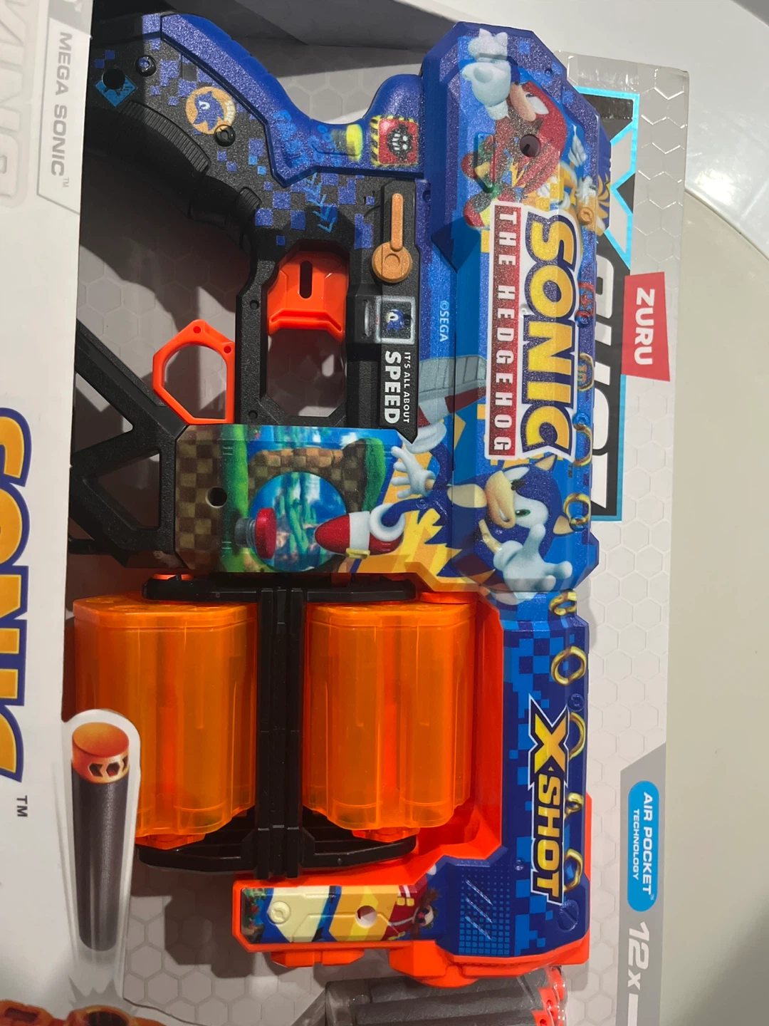 New Zuru X-Shot Sonic The Hedgehog Dread Blaster - photo 3