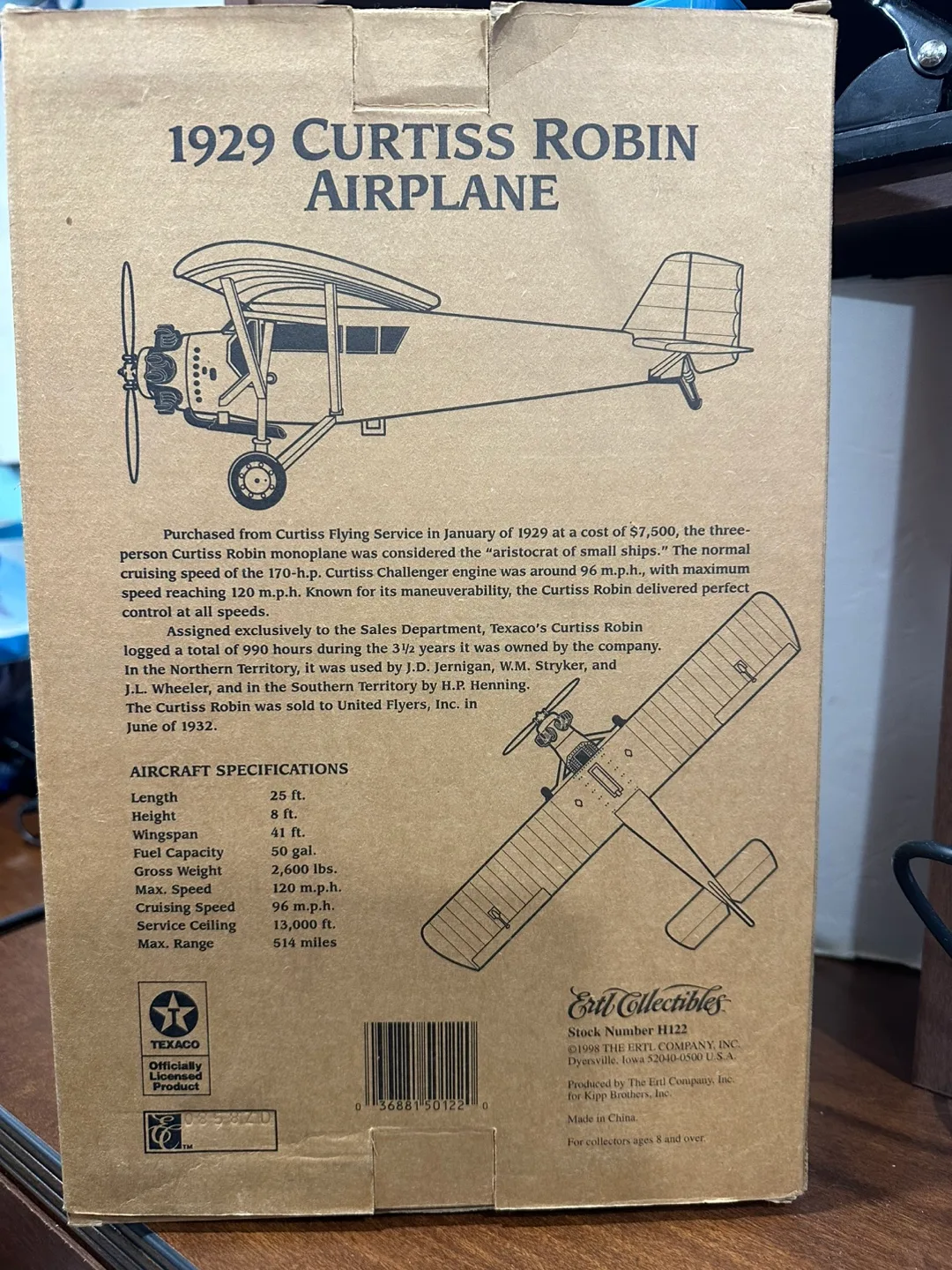 Texaco Wings 1929 Curtiss Robin Airplane Coin Bank image indicator(2)