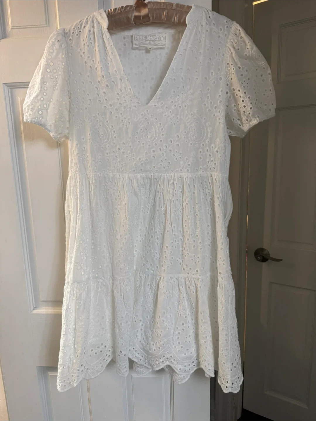 Pink Martini White Eyelet Dress thumbnail