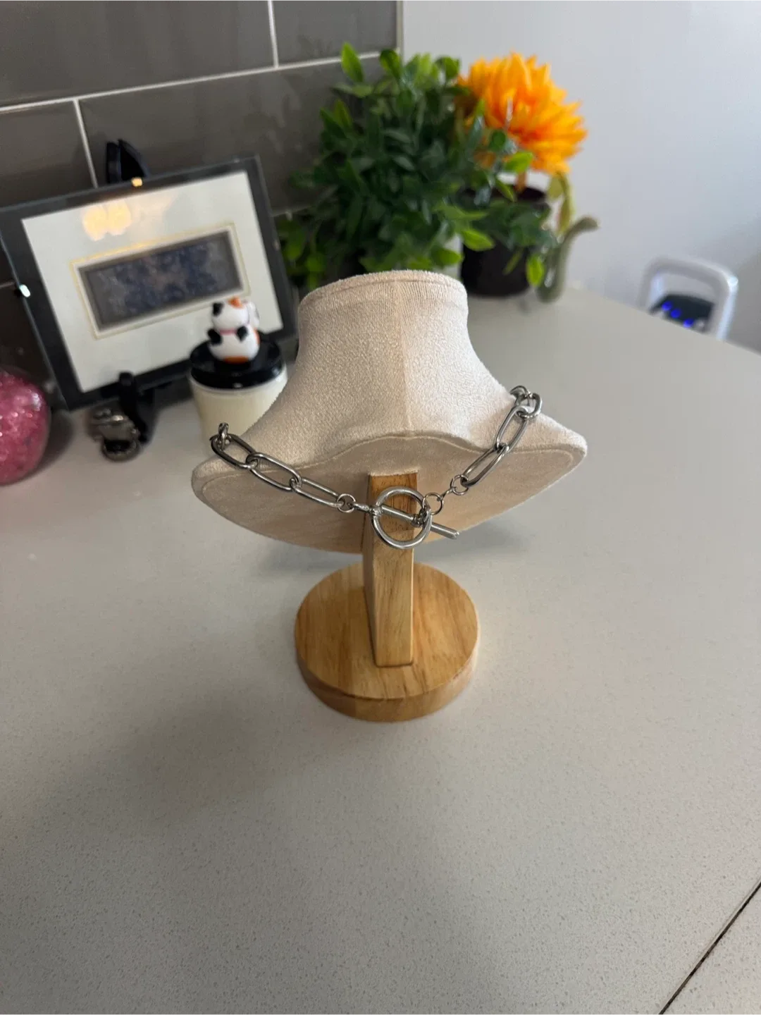 Horsebit Silver Chain choker / necklace image indicator(3)