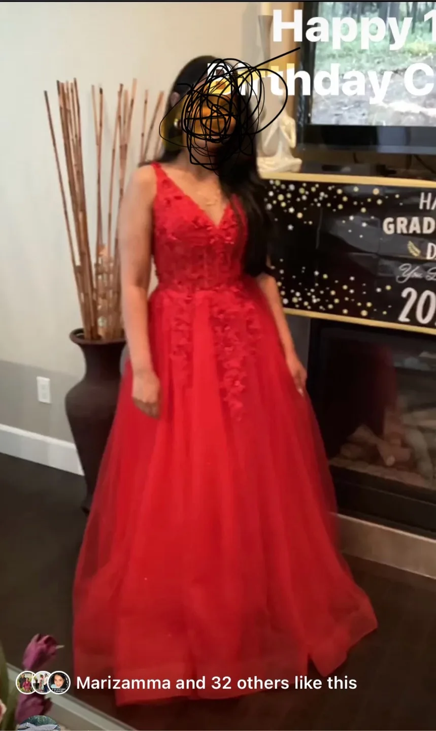 Red Formal Dress - Size S thumbnail