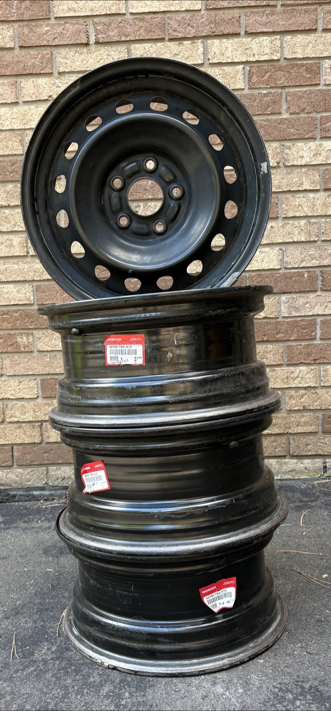 Genuine Honda Civic Steel Rims - Set of 4