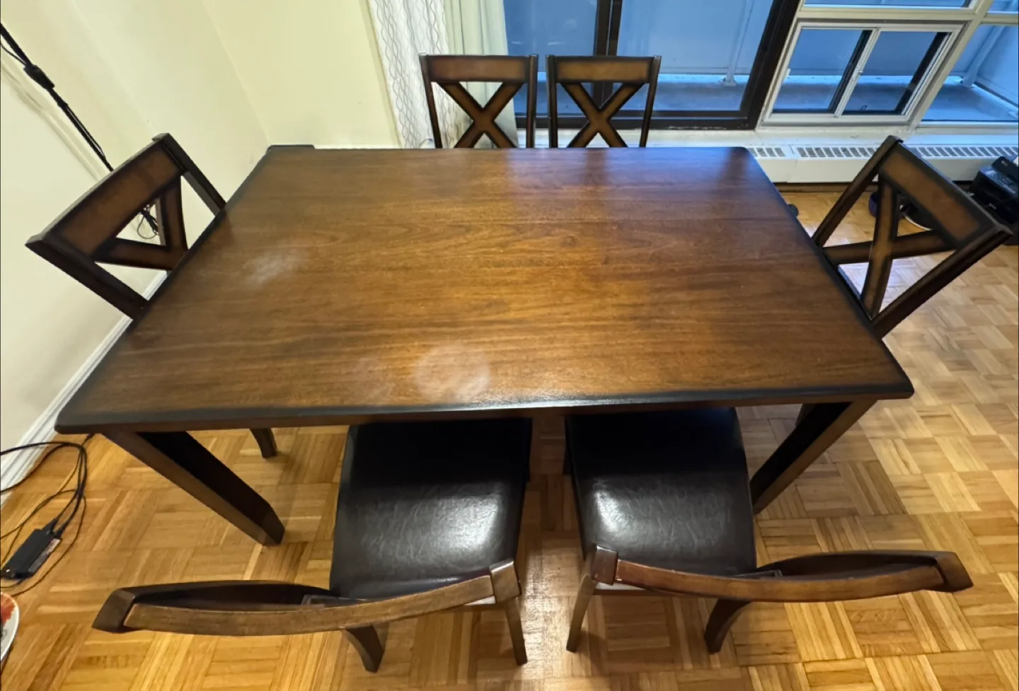 Dining Table Set with 6 Chairs