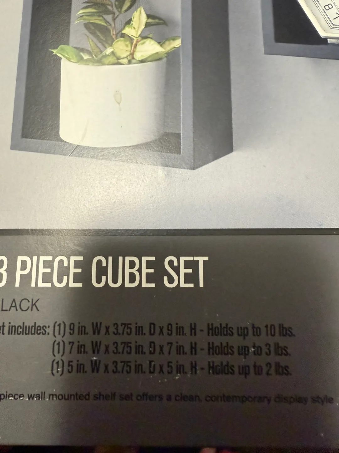 3 Piece Cube Set- Hometrends image indicator(4)