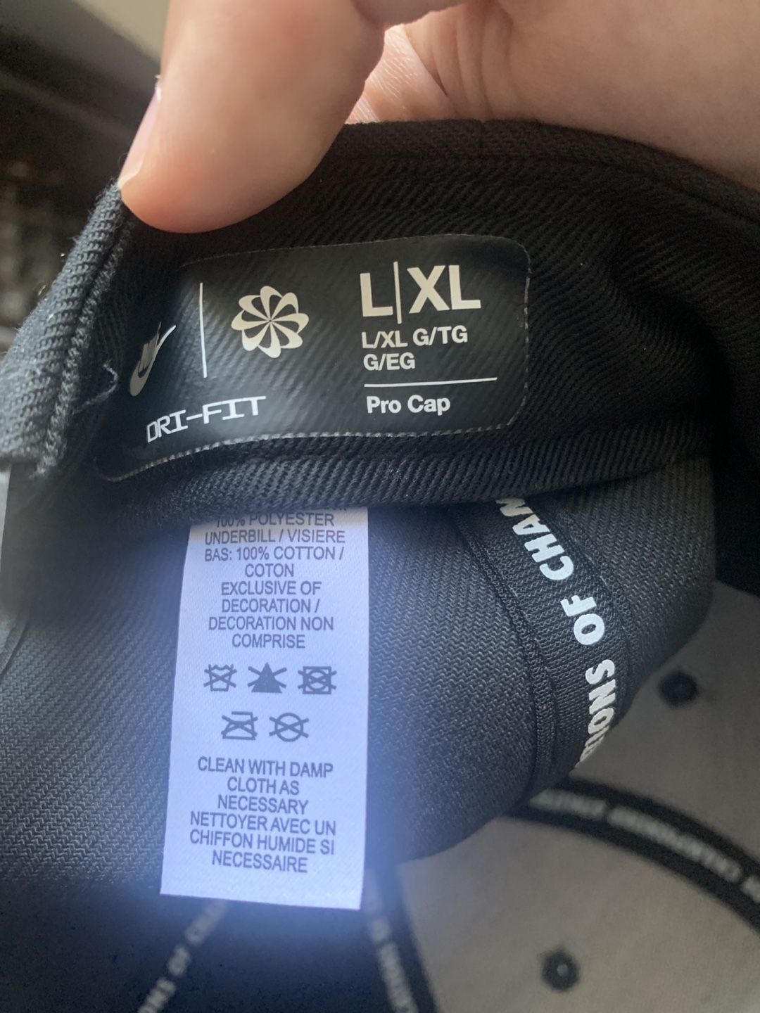 Nike Pro Cap - Black, Size L/XL - photo 3