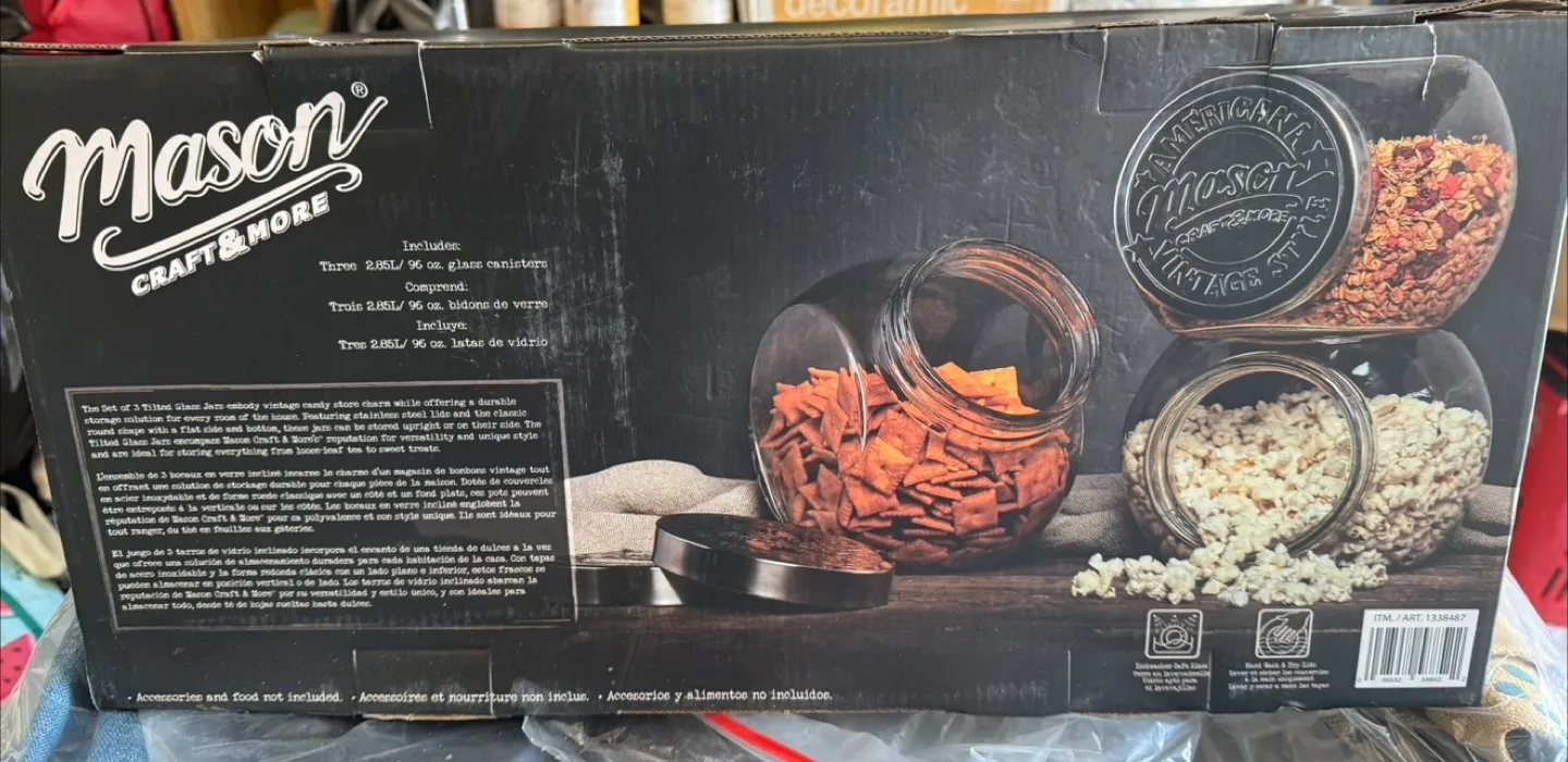 Americana Mason Craft & More Vintage Style Canisters image indicator(2)