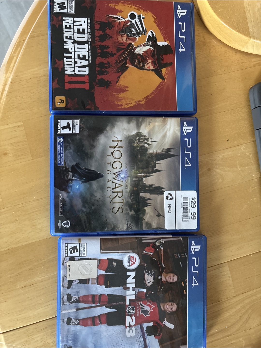 PS4 Games: Red Dead 2, Hogwarts Legacy, NHL 23