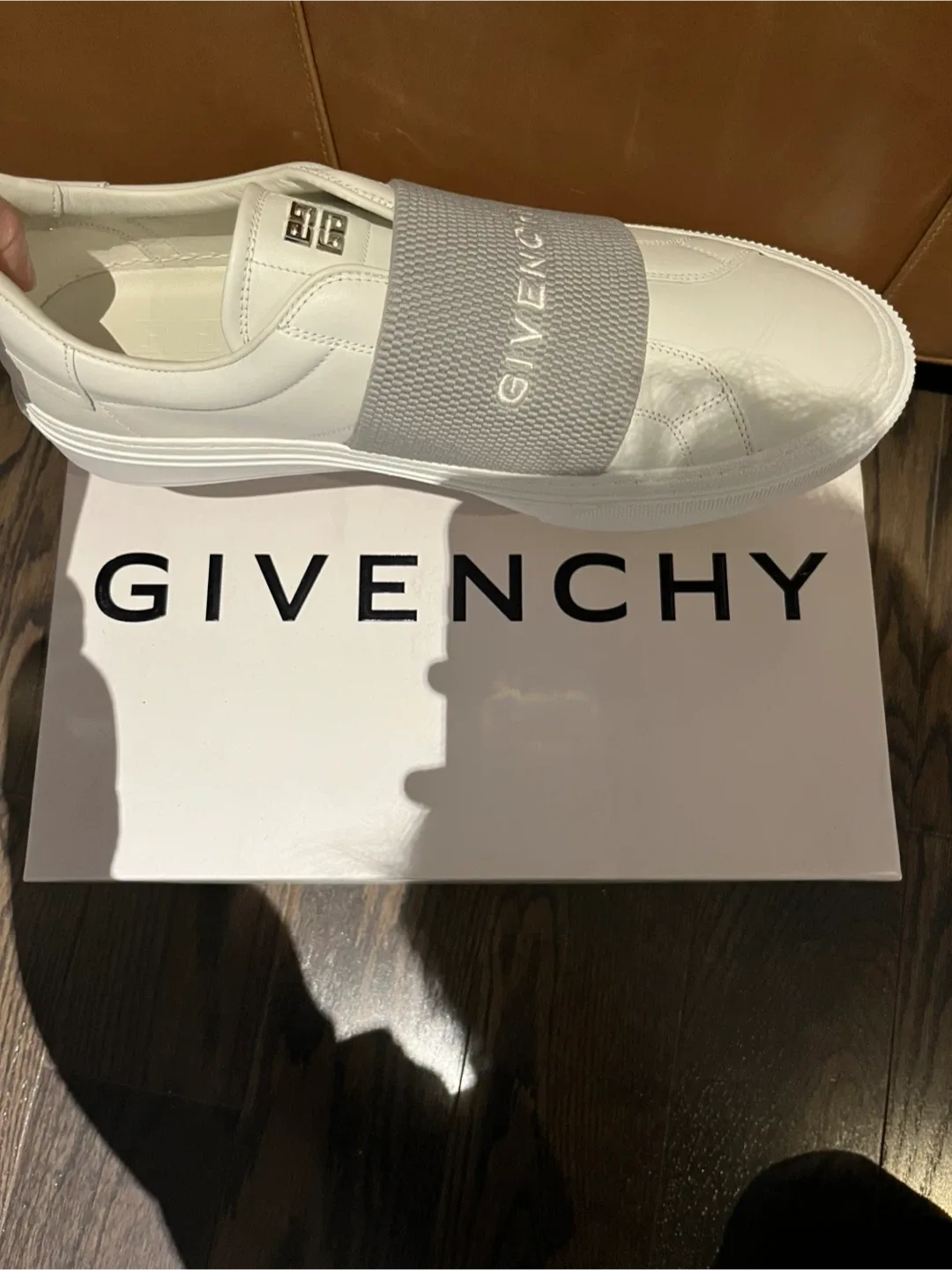 Givenchy men’s size 10.5 calf leather city sport Sneakers size thumbnail