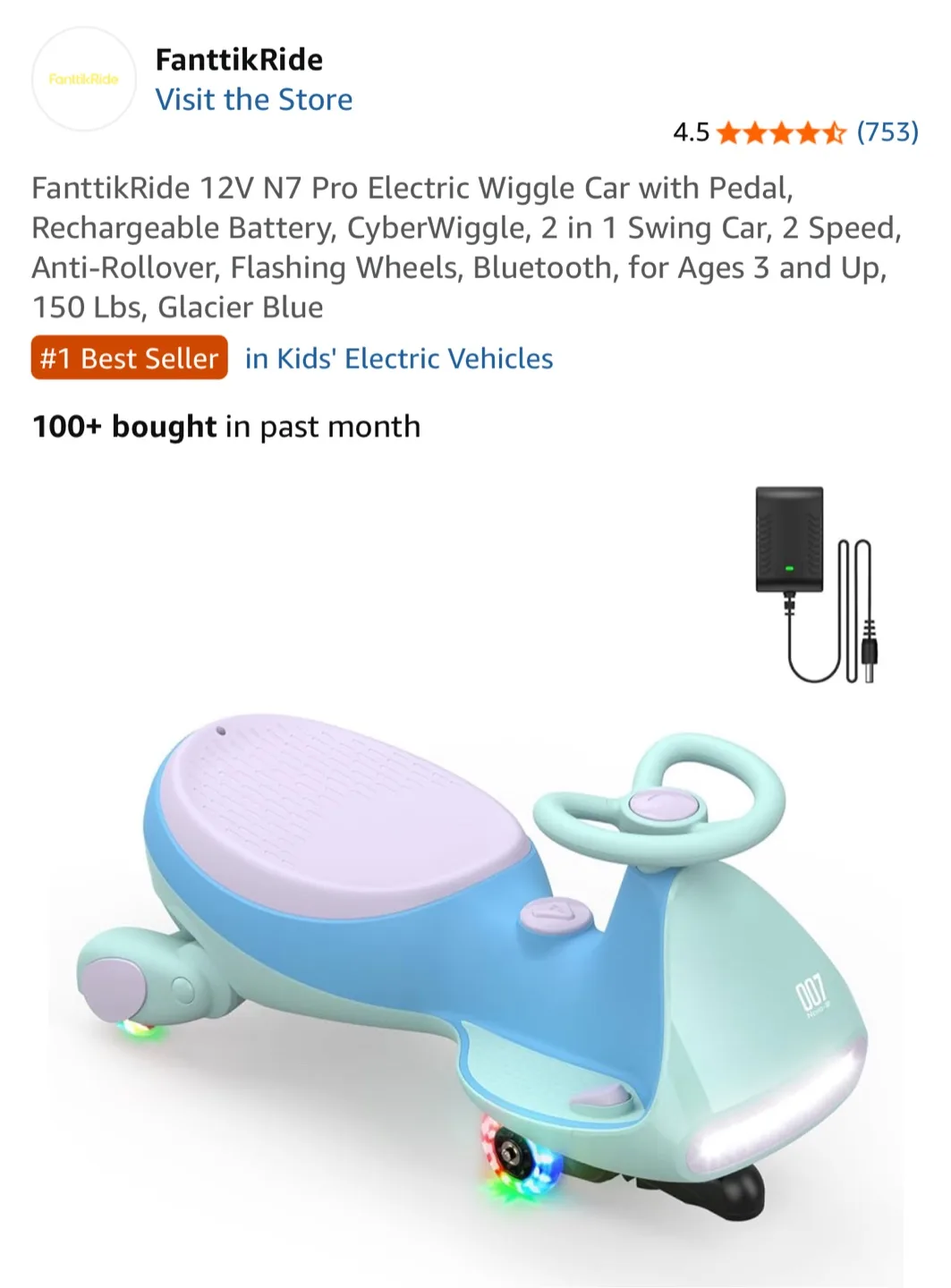 FanttikRide CyberWiggle N7 Pro Electric Car thumbnail
