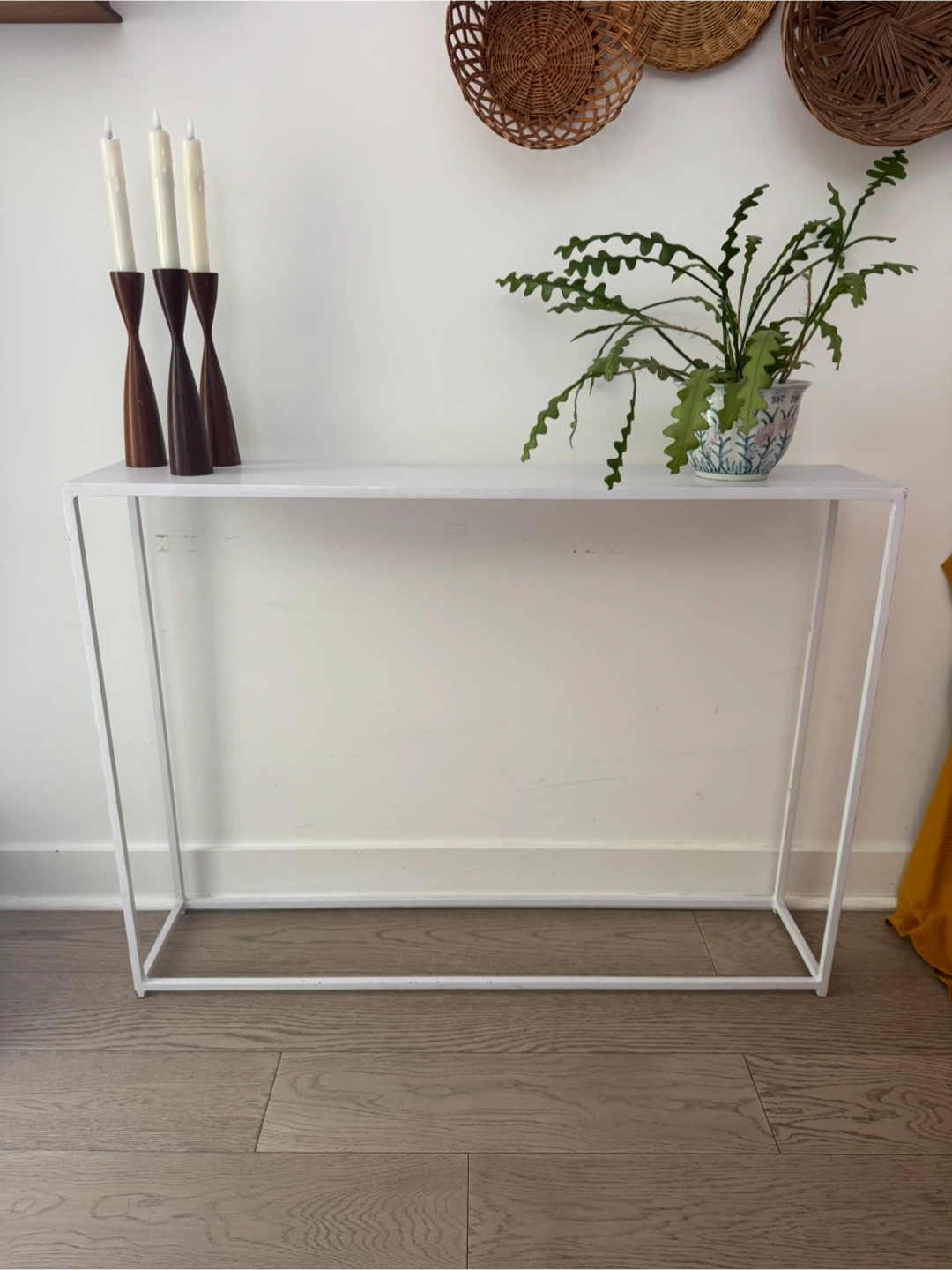 White Console Table CB2