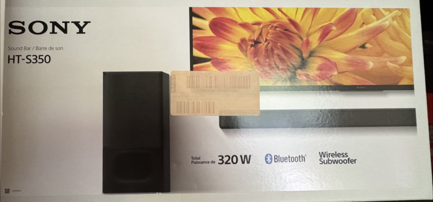 Sony HT-S350 Sound Bar with Wireless Subwoofer - photo 3