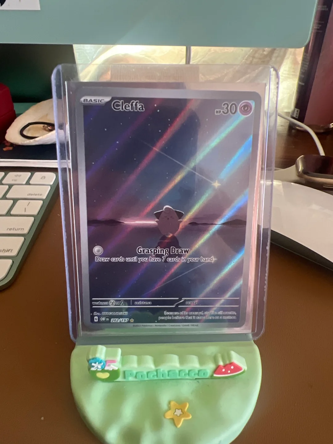 Cleffa Pokemon Card - Grasping Draw thumbnail