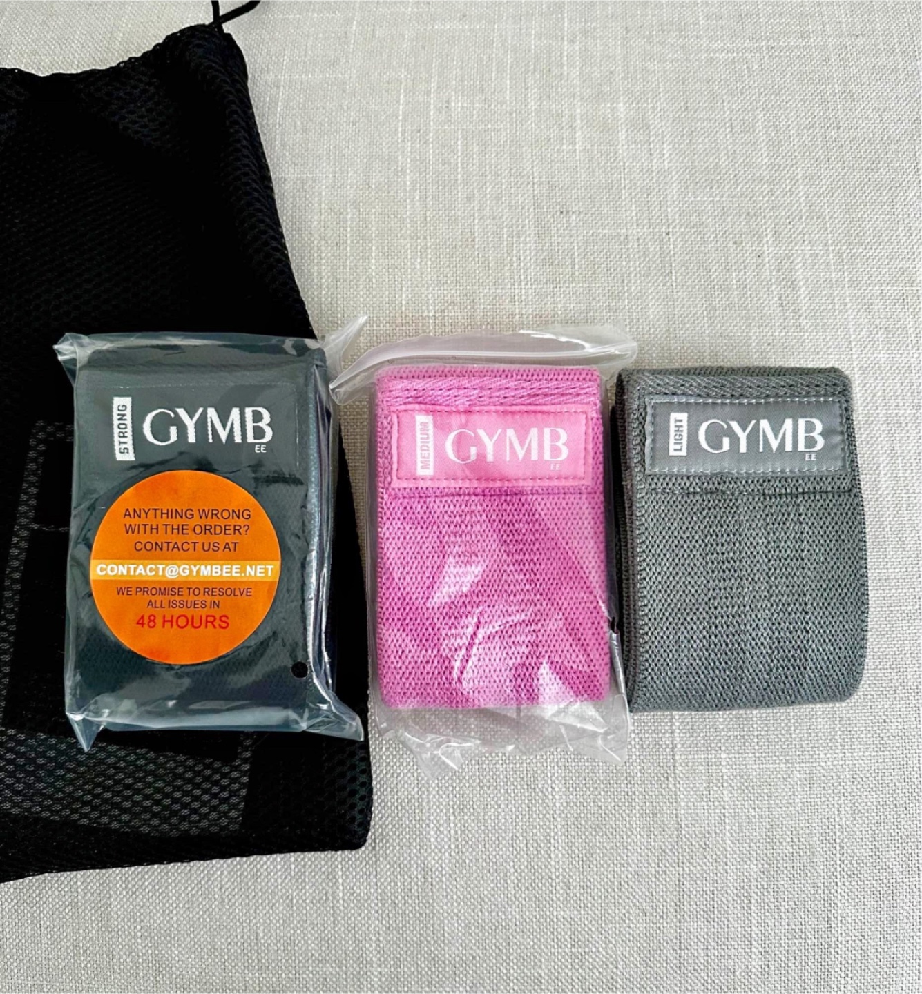 GYMBEE Resistance Bands - Light, Medium, Strong