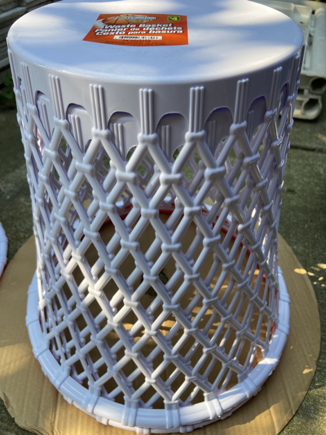 Plastico Waste Basket - White 3 - photo 3