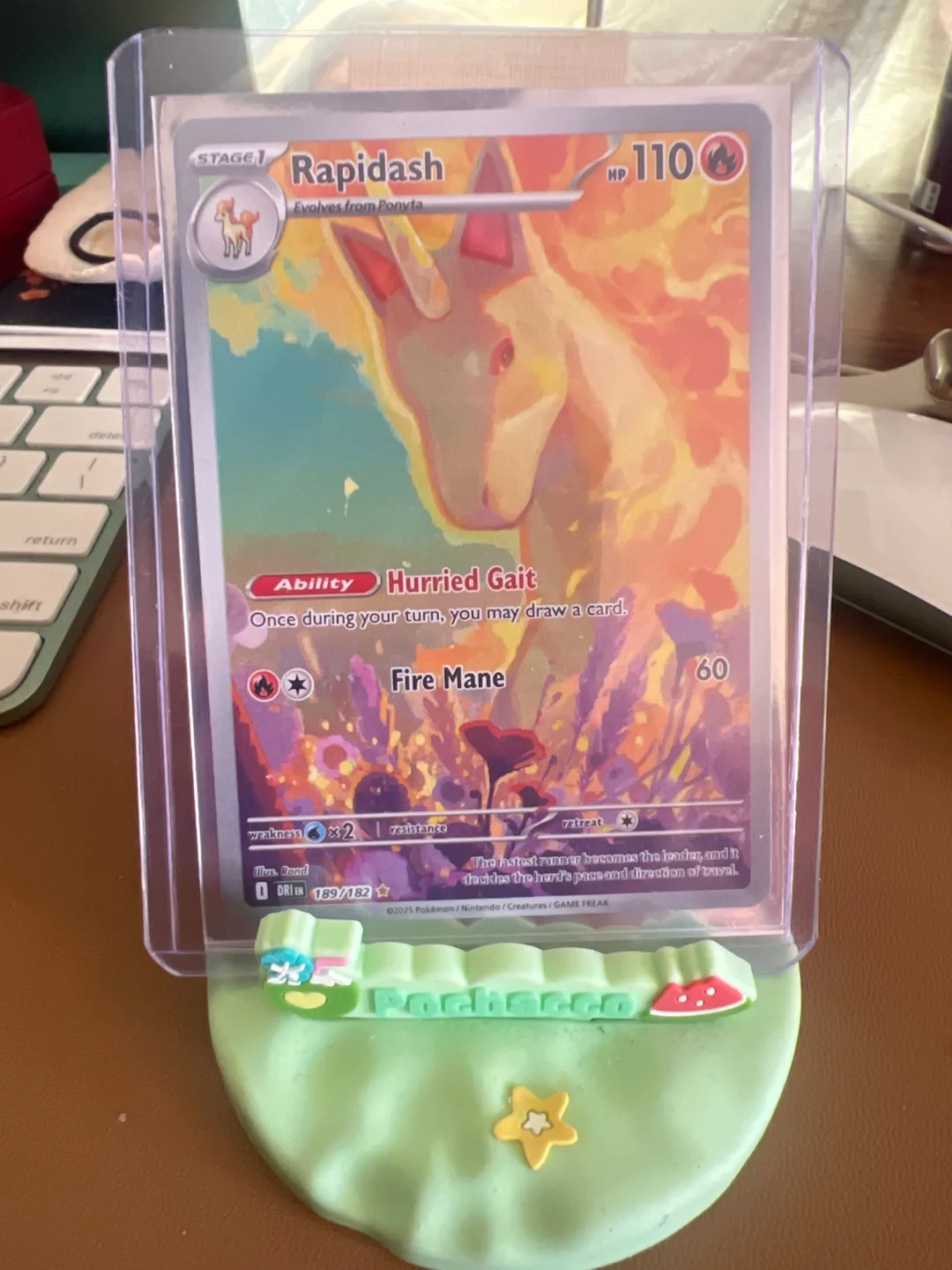 Rapidash Pokemon Card 189/182 thumbnail