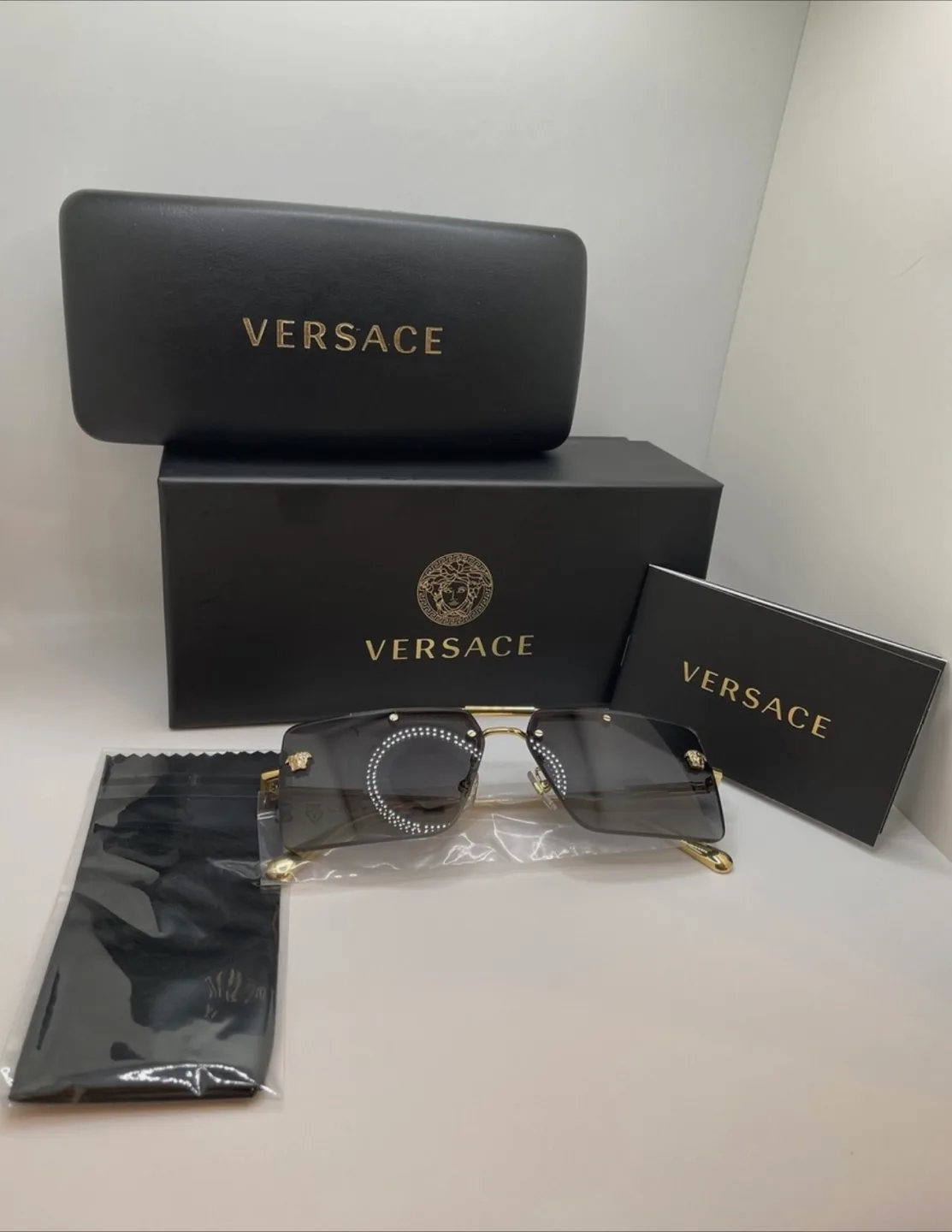 Versace frameless luxury eyewear thumbnail