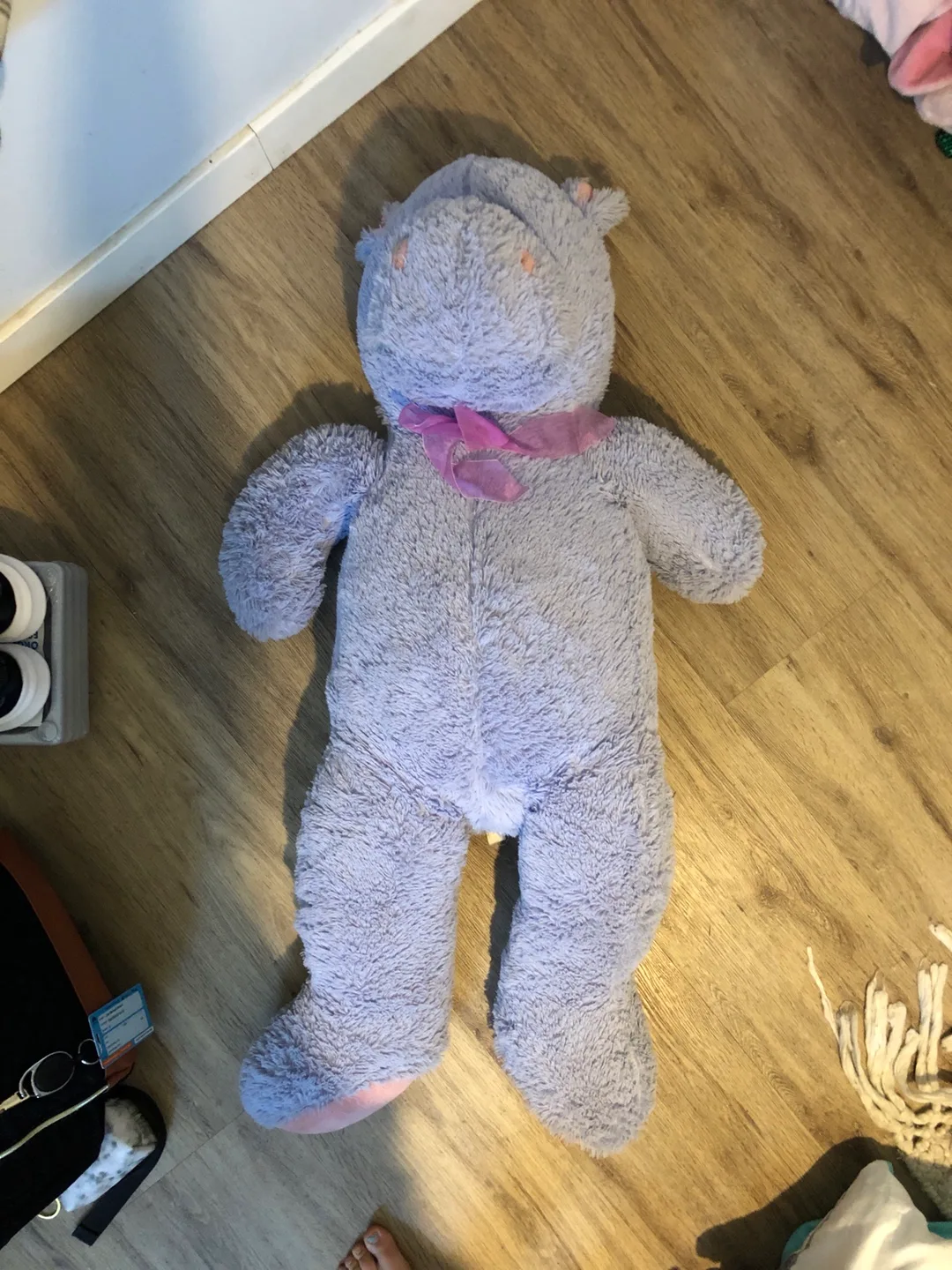 Large Plush Hippo Stuffed Animal