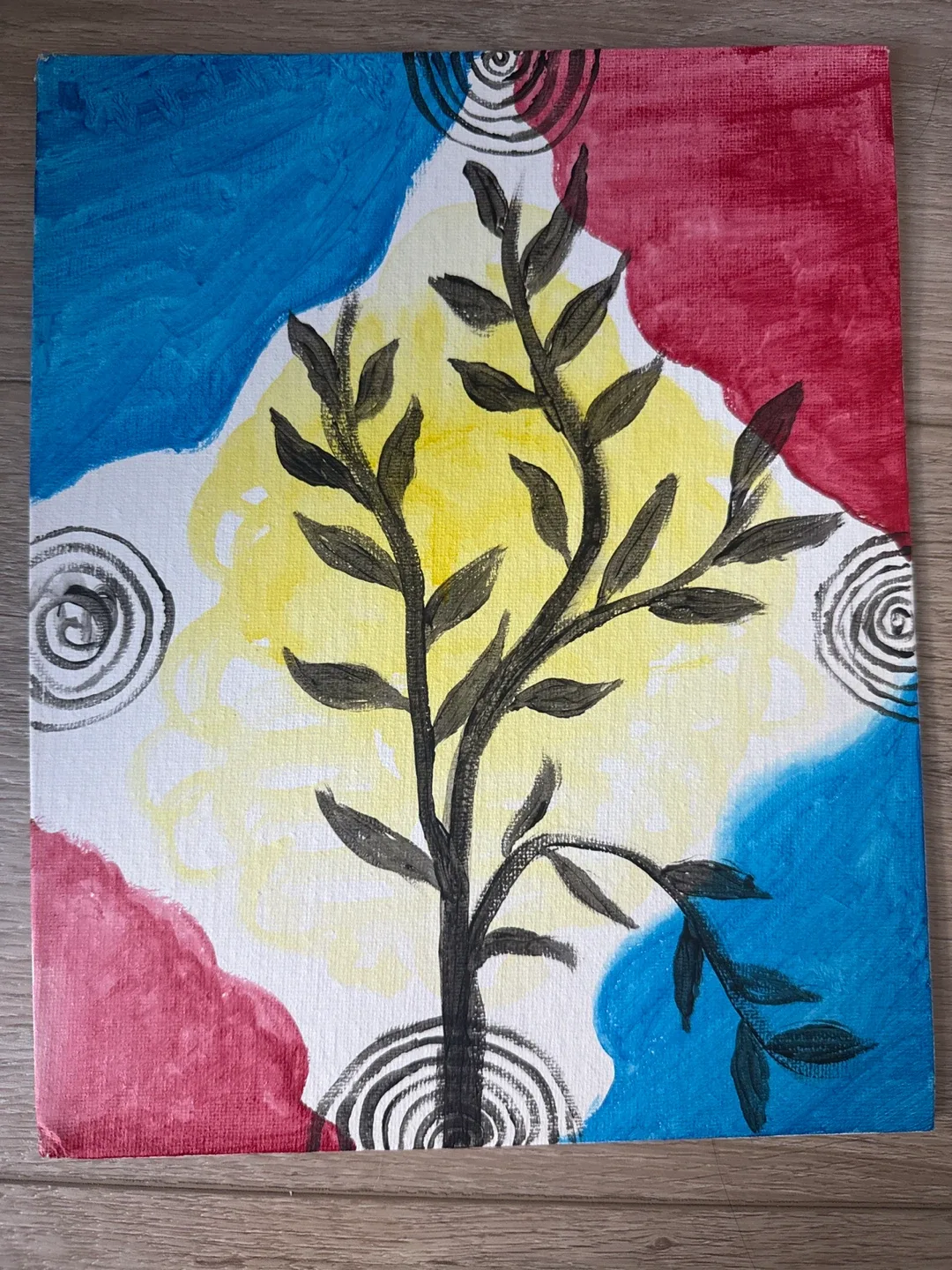 Hand-painted Canvas Art - Tree Design thumbnail