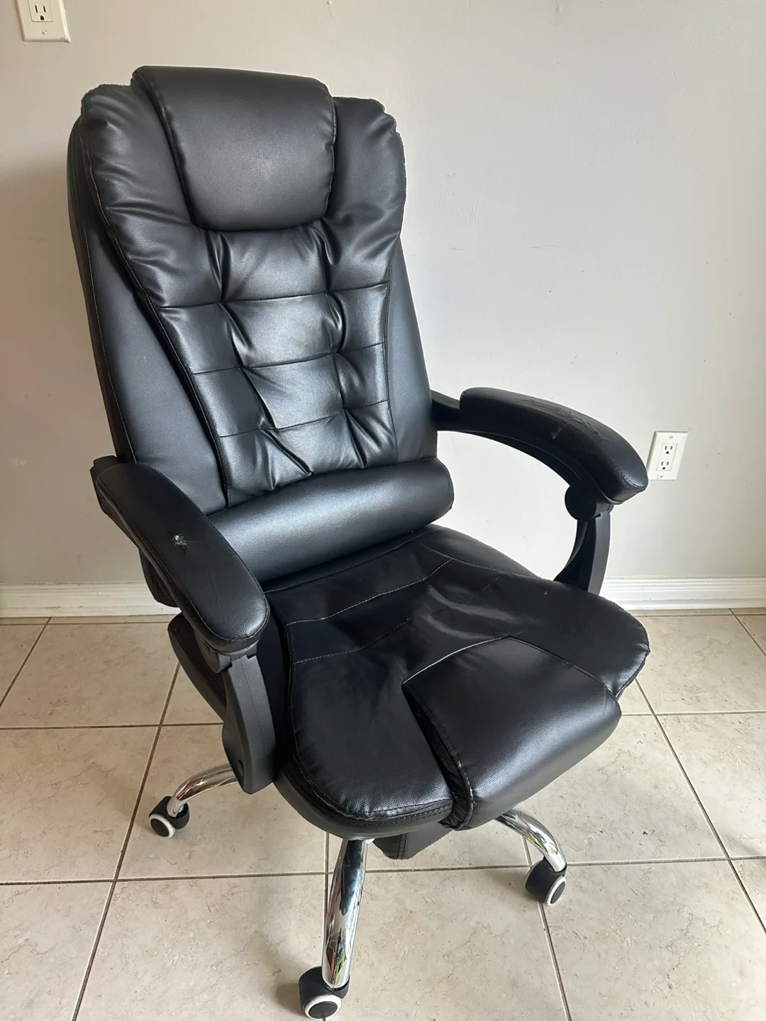 Black Leather Office Chair