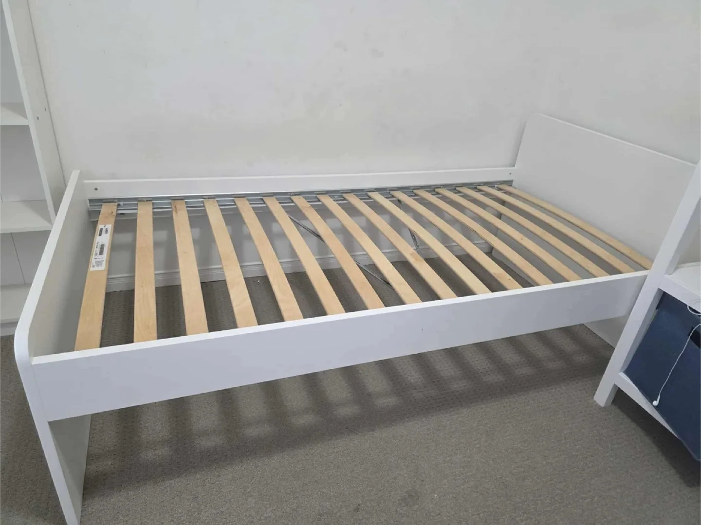 IKEA SLÄKT Twin Bed Frame with Slatted Base - White image indicator(2)