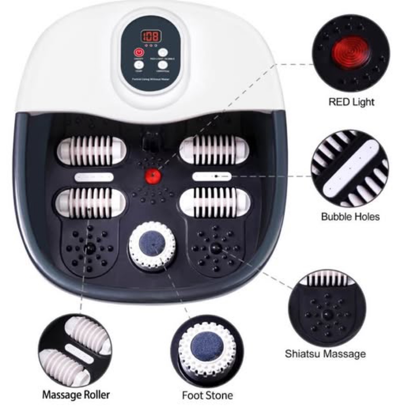 Foot Spa Bath Massager with Heat - photo 3