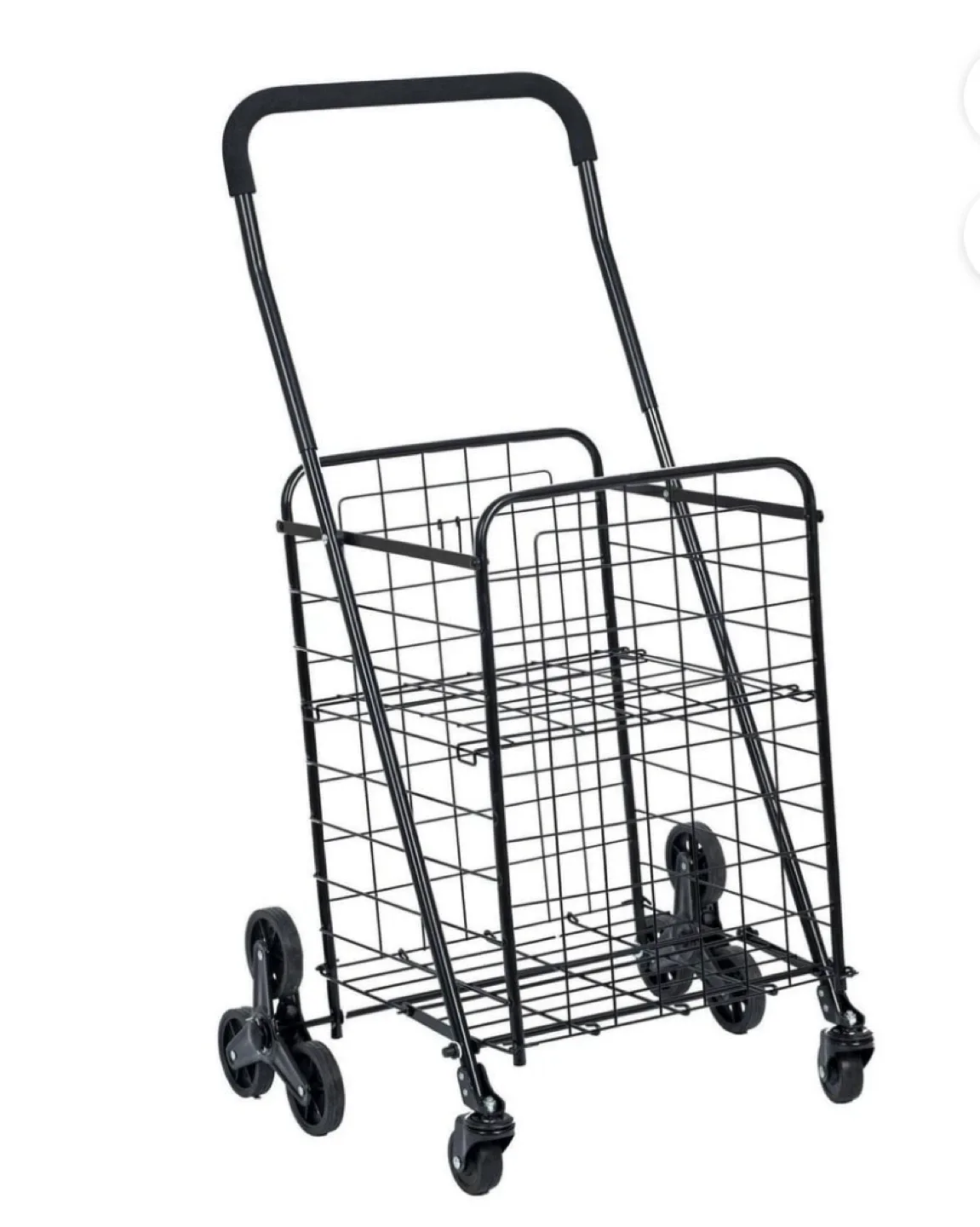 Folding Shopping Cart - Black thumbnail