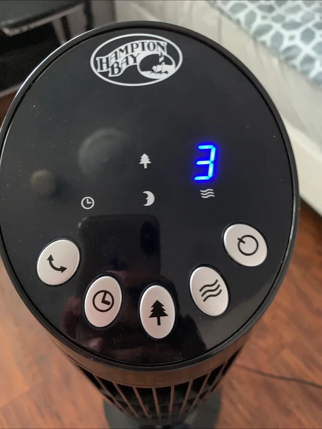 Hampton Bay Black Tower Fan image indicator(2)