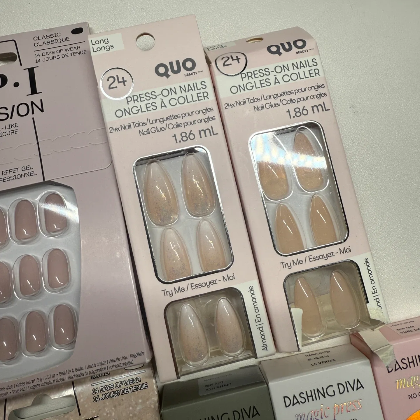 NEW 9 press on nails bundle (OPI, Quo, Dashing Diva) image indicator(3)