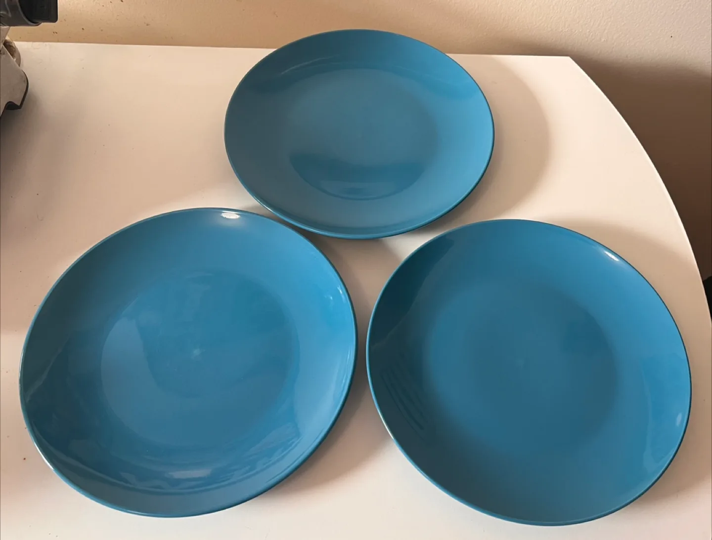Set of 3 Turquoise Dinner & Salad Plates image indicator(6)