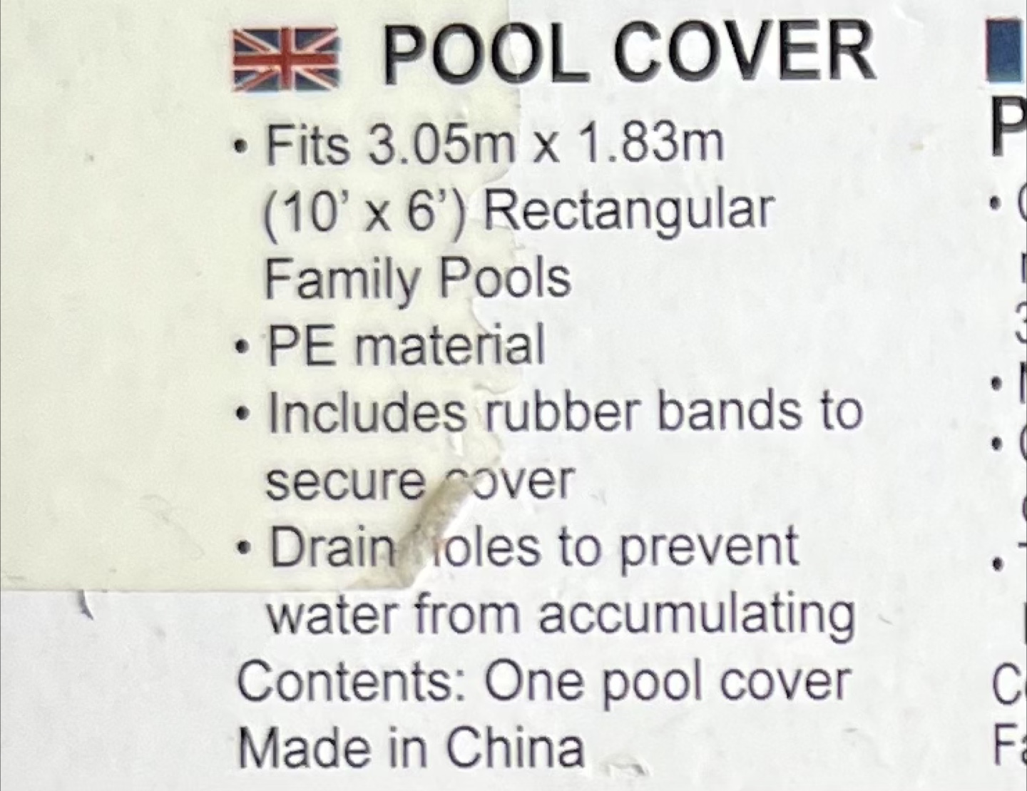Flowclear Pool Cover - Fits 10' x 6' Rectangular Pools - photo 2