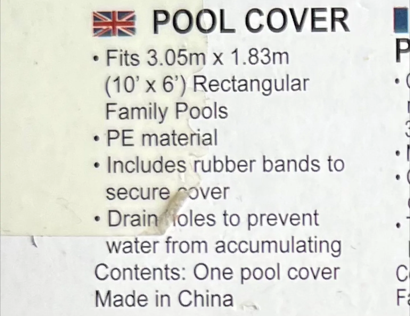 Flowclear Pool Cover - Fits 10' x 6' Rectangular Pools image indicator(2)