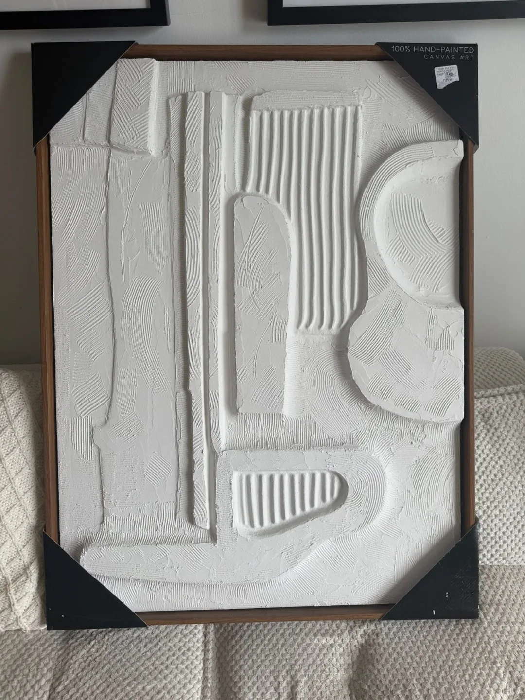 Hand-Painted Textured Canvas Wall Art thumbnail