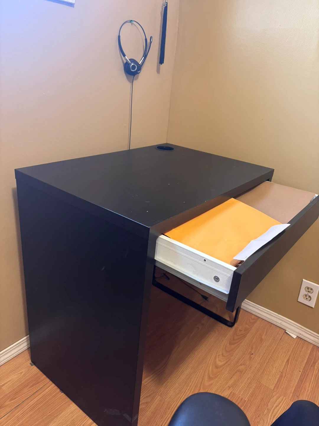 IKEA Black Desk and chair