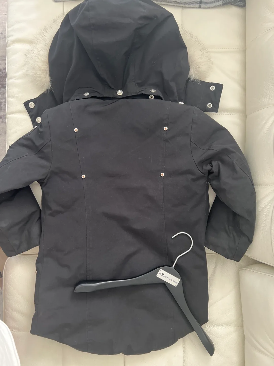 Moose Knuckles Black Jacket Kids XS image indicator(2)