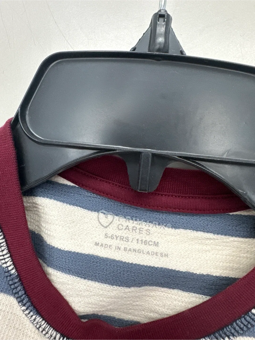 Primary Kids Striped Long Sleeve Top 5-6Y image indicator(3)