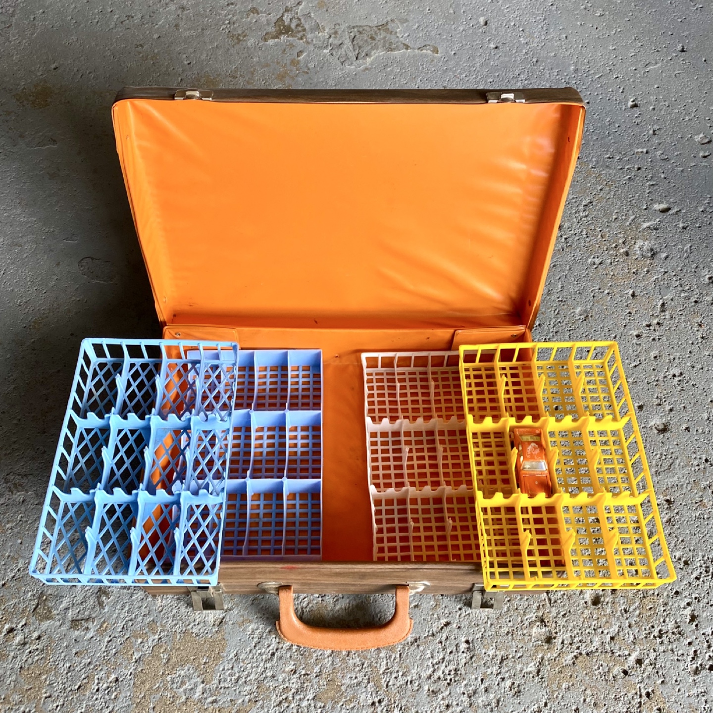 Vintage Toy Car Storage Suitcase