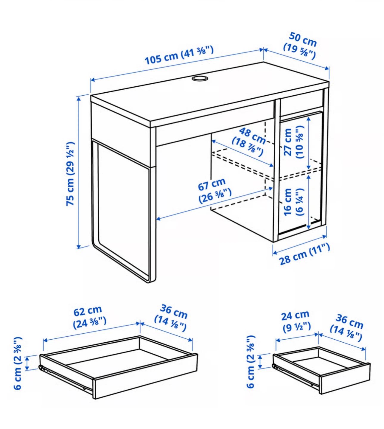 IKEA Desk - Black - photo 3