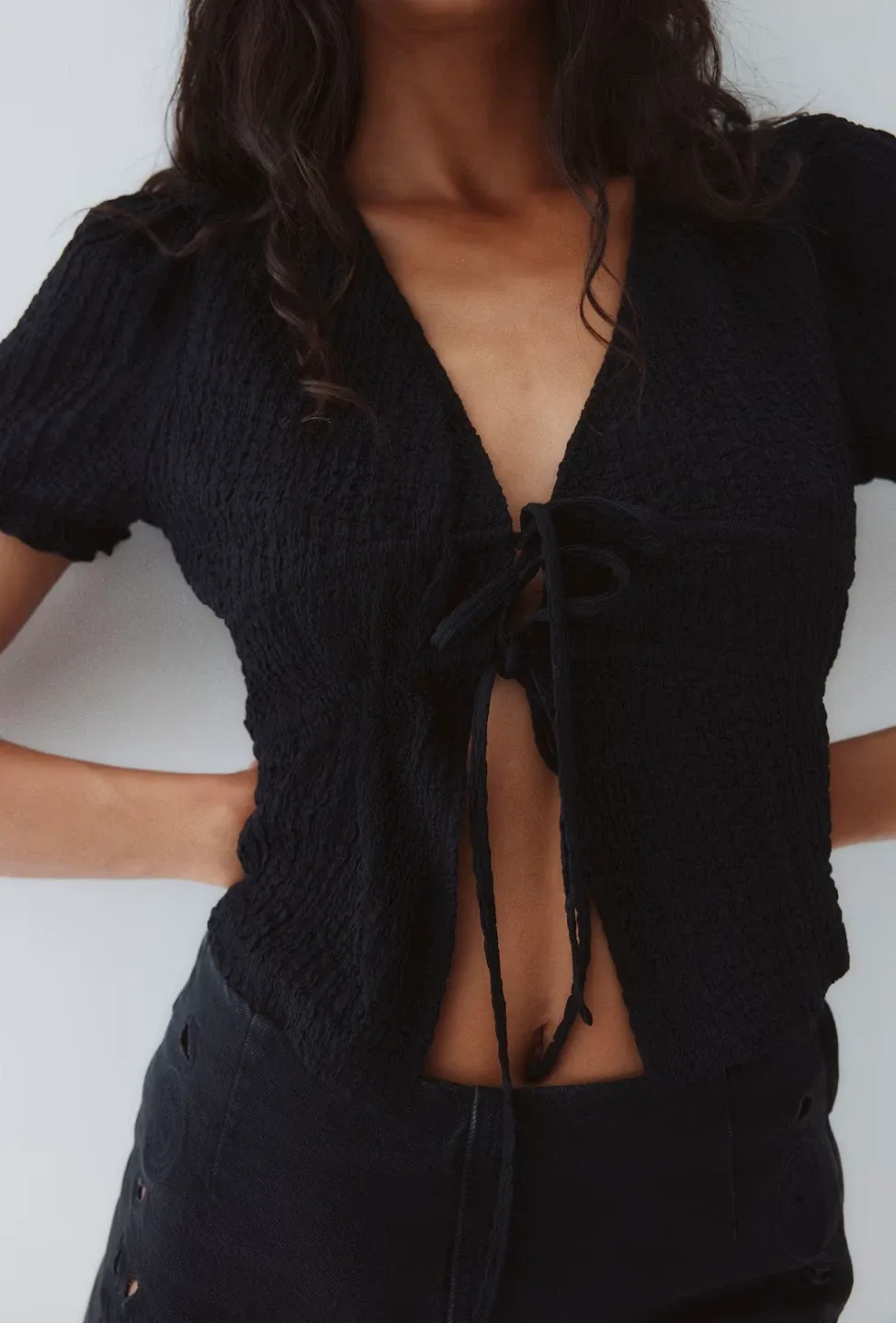 DIVIDED Burgundy & Black Tops image indicator(3)